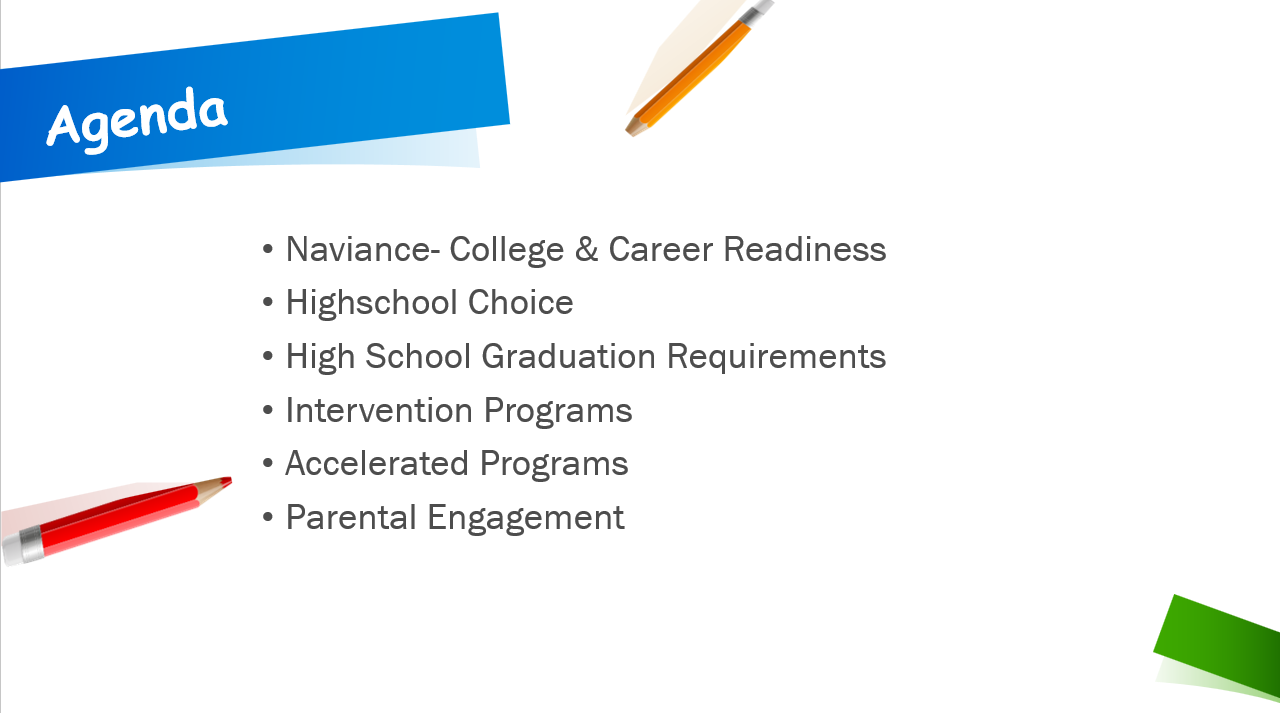 English Agenda Source Slide